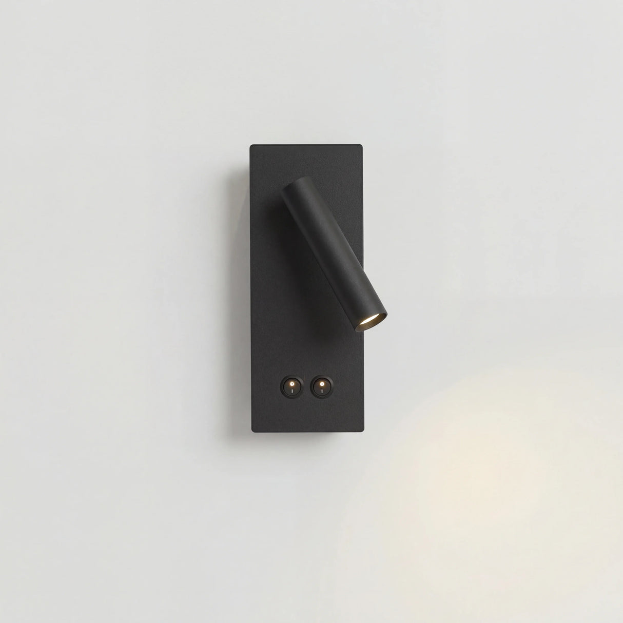 LED bedside reading wall light with slim rotating spotlight head