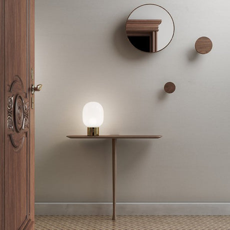 Nomon Unica Consola Wall-Mounted Mid-Century Walnut Console Table