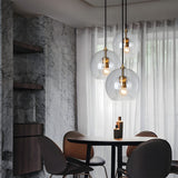 Lampsmodern-UK Nordic Modern Spherical Glass Pendant Light 1-Light