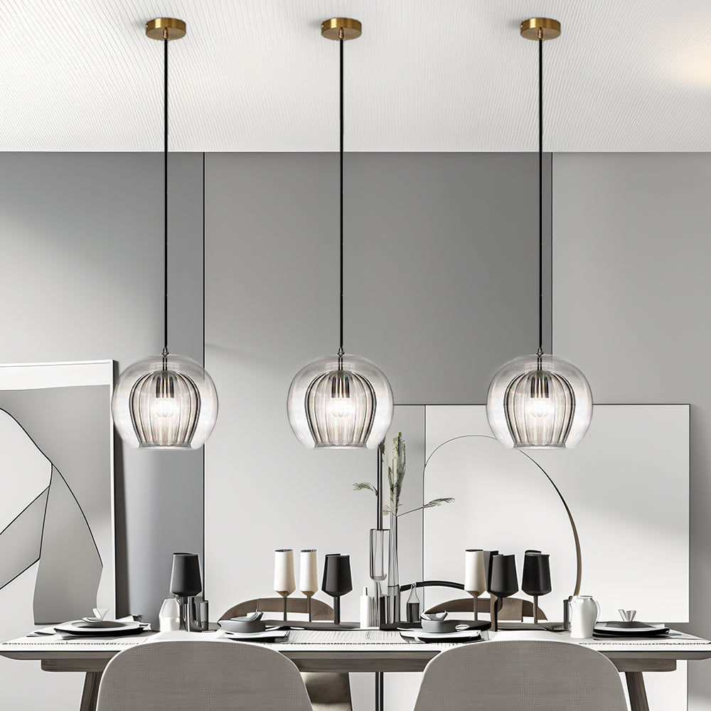 Lampsmodern-UK Nordic Modern Spherical Glass Pendant Light 1-Light