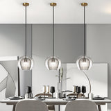 Lampsmodern-UK Nordic Modern Spherical Glass Pendant Light 1-Light
