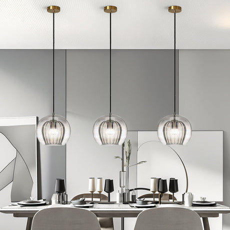 Lampsmodern-UK Nordic Modern Spherical Glass Pendant Light 1-Light