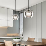 Lampsmodern-UK Nordic Modern Spherical Glass Pendant Light 1-Light