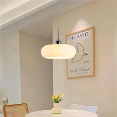 Bauhaus Kieran Glass Pendant Light Iron 1-Light