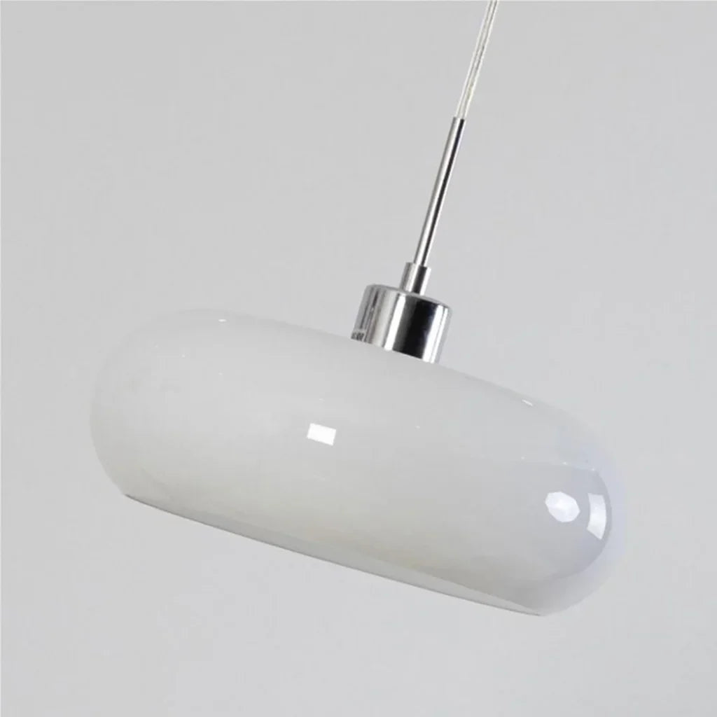 Bauhaus Kieran Glass Pendant Light Iron 1-Light