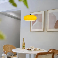 Bauhaus Kieran Glass Pendant Light Iron 1-Light