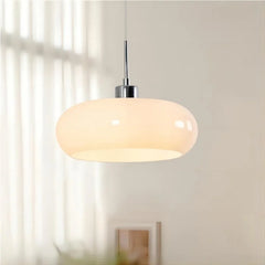 Bauhaus Kieran Glass Pendant Light Iron 1-Light