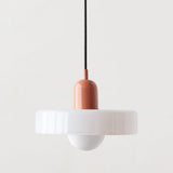Lampsmodern-UK Bauhaus Glass LED Pendant Light Adjustable Cord 9.8in×7.1in
