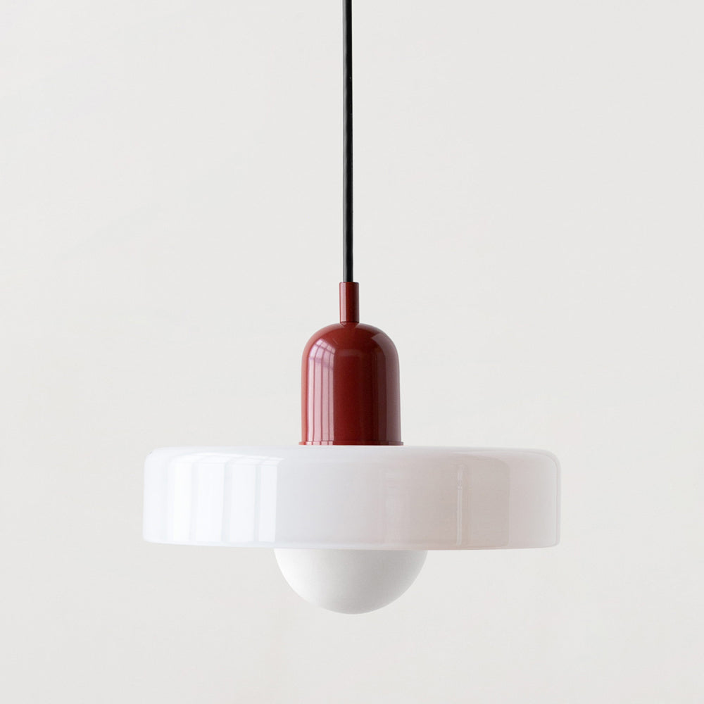 Lampsmodern-UK Bauhaus Glass LED Pendant Light Adjustable Cord 9.8in×7.1in