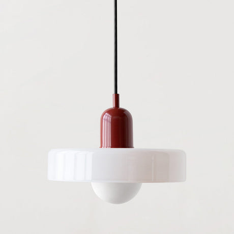 Lampsmodern-UK Bauhaus Glass LED Pendant Light Adjustable Cord 9.8in×7.1in