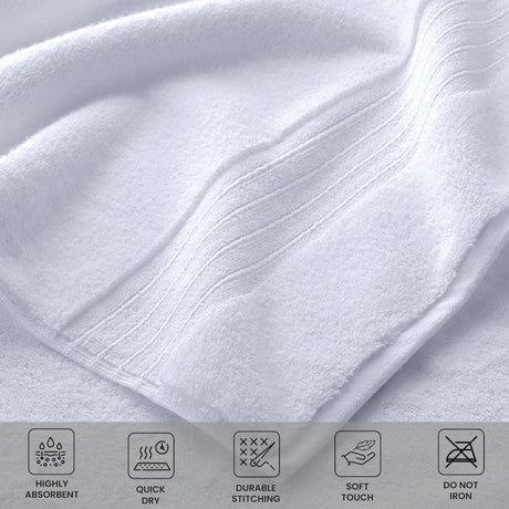 Organic Cotton Bath Towel Set, 550 GSM - Bath Towels - Hurbane Home