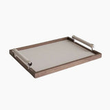 Organizer Wooden Storage Trays RemovableLuxury Makeup Rectangle Table Trays Food Leather Tray Spice Kitchen Tray Decorative