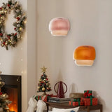 Orvenis Macaron Glass Wall Light Modern Dual-Colored Sconce
