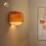 Orvenis Macaron Glass Wall Light Modern Dual-Colored Sconce