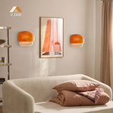 Orvenis Macaron Glass Wall Light Modern Dual-Colored Sconce