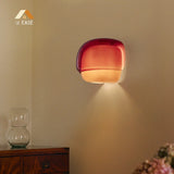 Orvenis Macaron Glass Wall Light Modern Dual-Colored Sconce