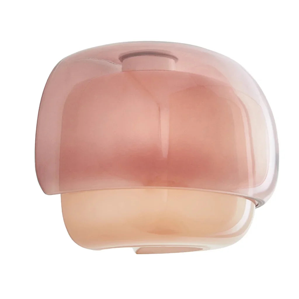 Orvenis Macaron Glass Wall Light Modern Dual-Colored Sconce