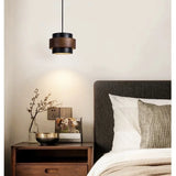 Orvina Travertine Cylinder Pendant Light Modern Japandi Minimalist