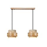 Orvina Travertine Cylinder Pendant Light Modern Japandi Minimalist