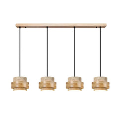 Orvina Travertine Cylinder Pendant Light Modern Japandi Minimalist