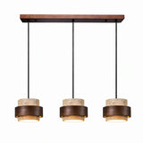 Orvina Travertine Cylinder Pendant Light Modern Japandi Minimalist