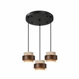Orvina Travertine Cylinder Pendant Light Modern Japandi Minimalist