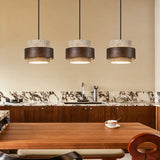 Orvina Travertine Cylinder Pendant Light Modern Japandi Minimalist