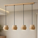 Orvina Travertine Cylinder Pendant Light Modern Japandi Minimalist