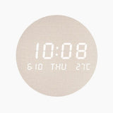 LED Digital Wall Clock with Time-Temperature-Date Display for Home or Office Use