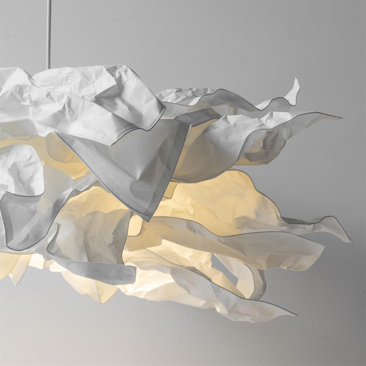 Modern Minimalist Paper Pendant Light Metal 1-Light