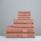 Premium Bath Towel Sets – 100% Egyptian Cotton, 550 GSM, 4 and 8-Piece Sets