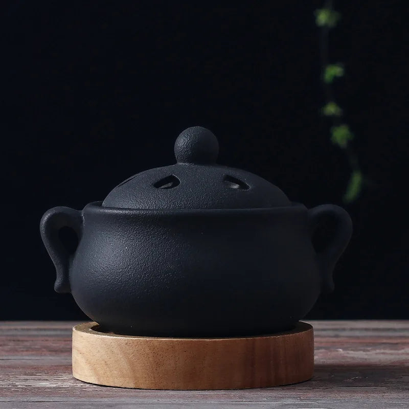 Ceramic Electric Incense Burner - Plug-in Aromatherapy Lamp for Home Decor