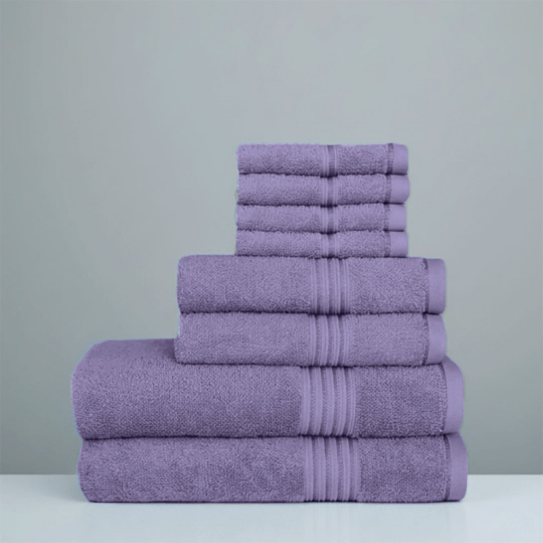 Premium Bath Towel Sets – 100% Egyptian Cotton, 550 GSM, 4 and 8-Piece Sets