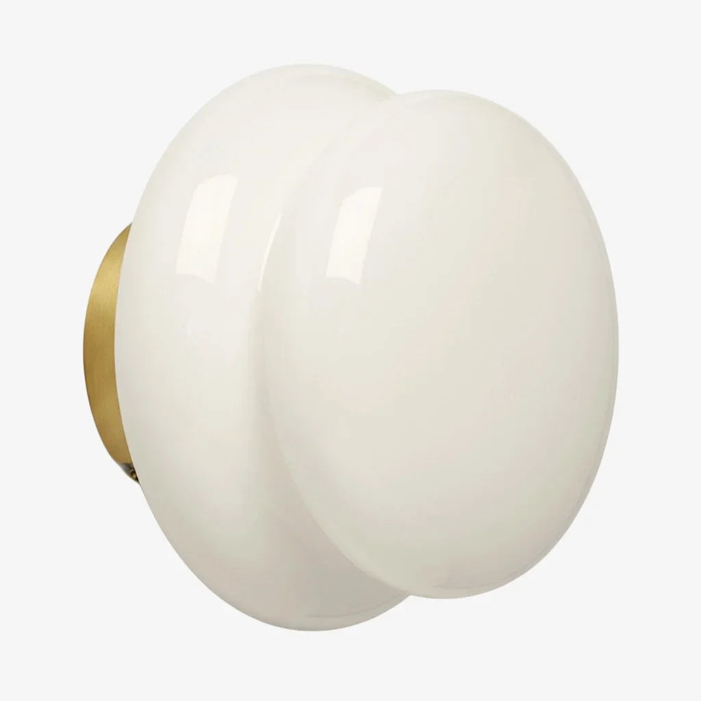 Pyris Bauhaus Opal Glass Wall Light Modern Sconce