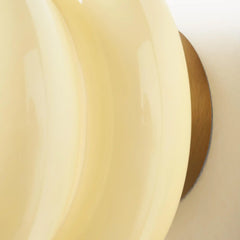 Pyris Bauhaus Opal Glass Wall Light Modern Sconce