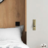 Reading wall sconce beam directed onto a book on a bedside table