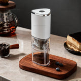 Rechargeable Portable Electric Coffee Grinder with Ceramic Burrs USB