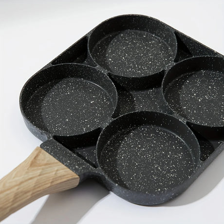 4-Hole Nonstick Maifan Stone Omelette Pan for Quick Family Breakfasts