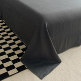 Washed Cotton Duvet Cover Set with Flat Sheet Pillowcases