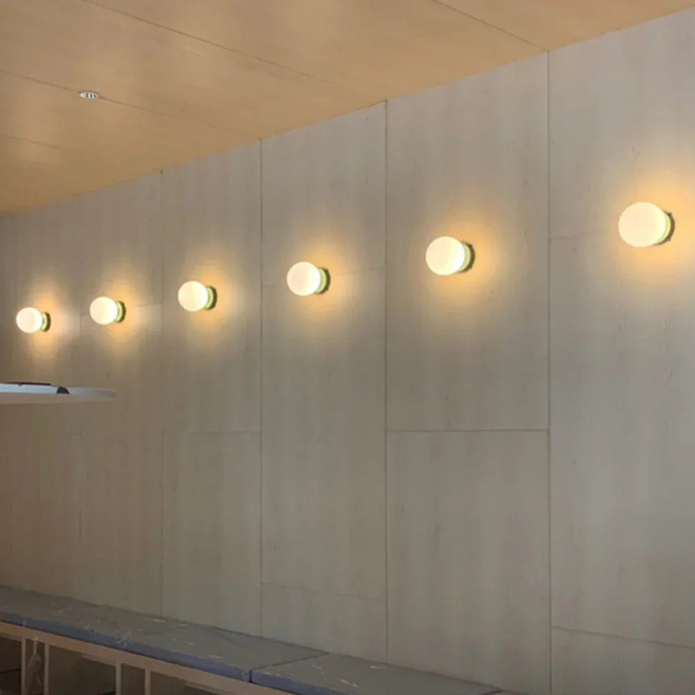 Elenorra Nalani Wall Lamp Frosted Glass 4.7in Shade