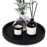 Round Silicone Decorative Tray for Bathroom Countertop Soap Storage