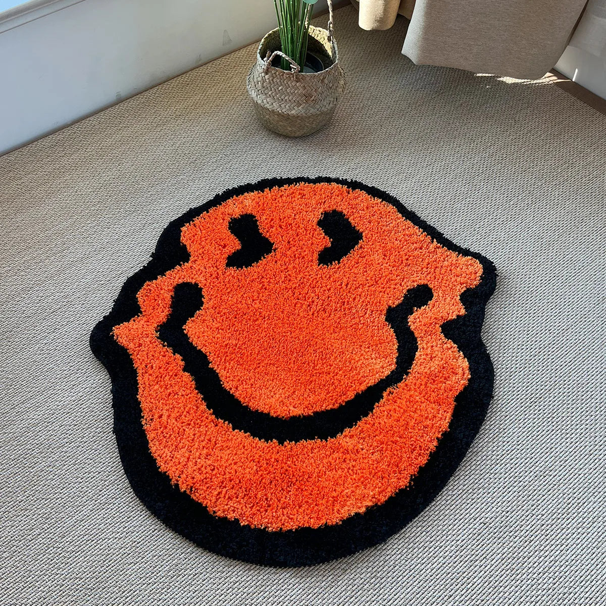 Hand-Tufted Twisted Smiling Fluffy Acrylic Area Rug Soft Decorative Accent