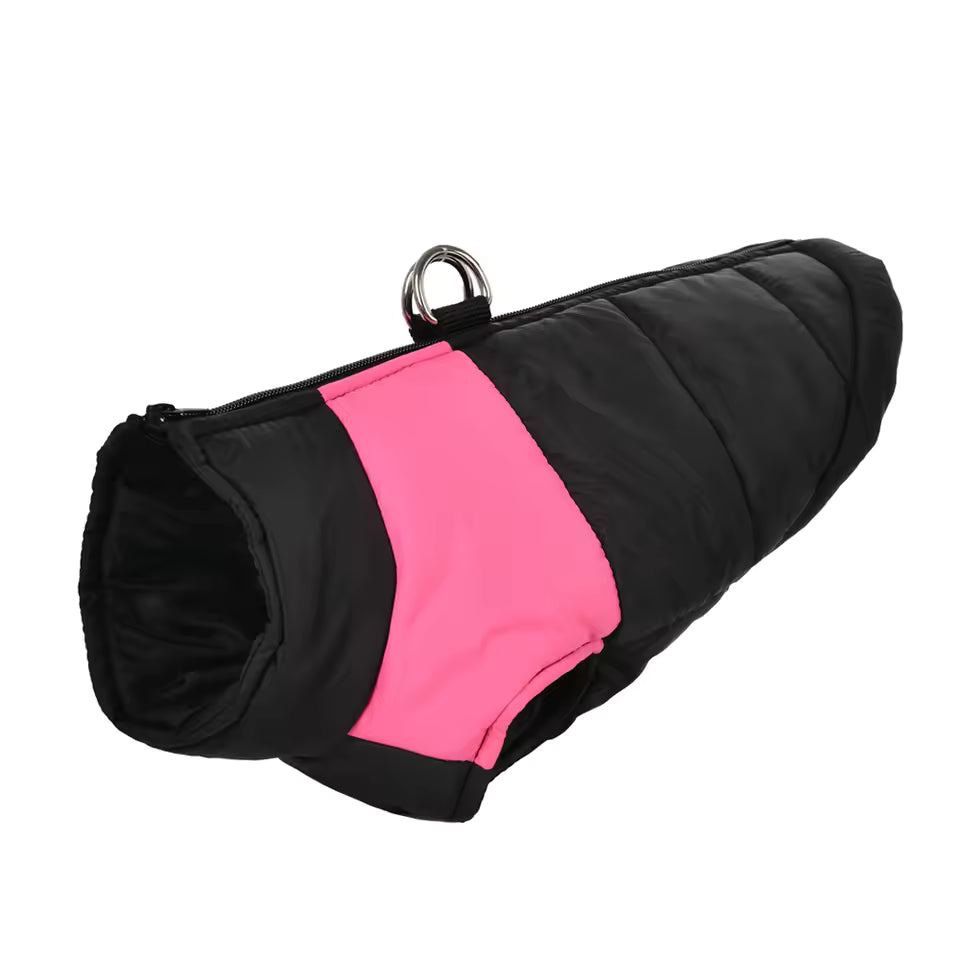 Waterproof Dog Jacket - Insulated Winter Vest with D Ring Polyester