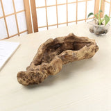 Resin Driftwood Tree Stump Planter Rustic Succulent Pot Indoor Outdoor