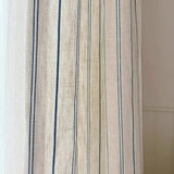 Beige Linen Gauze Sheer Curtain Panel for Living Bedroom