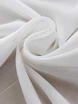 Self-Adhesive Semi-Blackout Bay Window Gauze Curtain Panel White