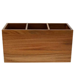 Countertop Utensil Holder - Eco-Friendly Wood, Organizes Kitchen Essentials Neatly
