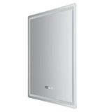 LED Bathroom Mirror with Lights – Wall-Mounted Smart Vanity Mirror with Anti-Fog, Time & Temperature Display