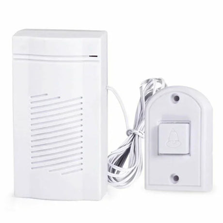 Wired Door Bell – Battery Powered Home Chime With White Button.