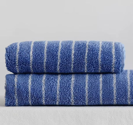 Striped Cotton Bath Towel – Soft & Absorbent Retro Bath Towel.